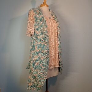 Handmade Playful Pastel Crochet Vest